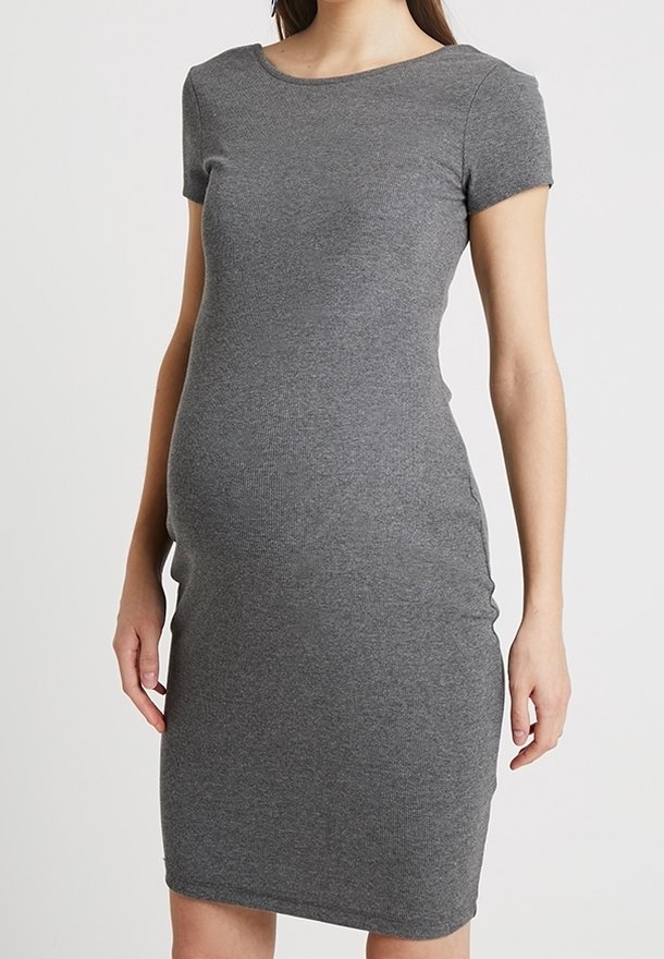 slim fit dress slacks Ripe Maternity Organic Cotton Maternity/Nursing Tank Dress in Moss at Nordstrom, Size Small main image 1