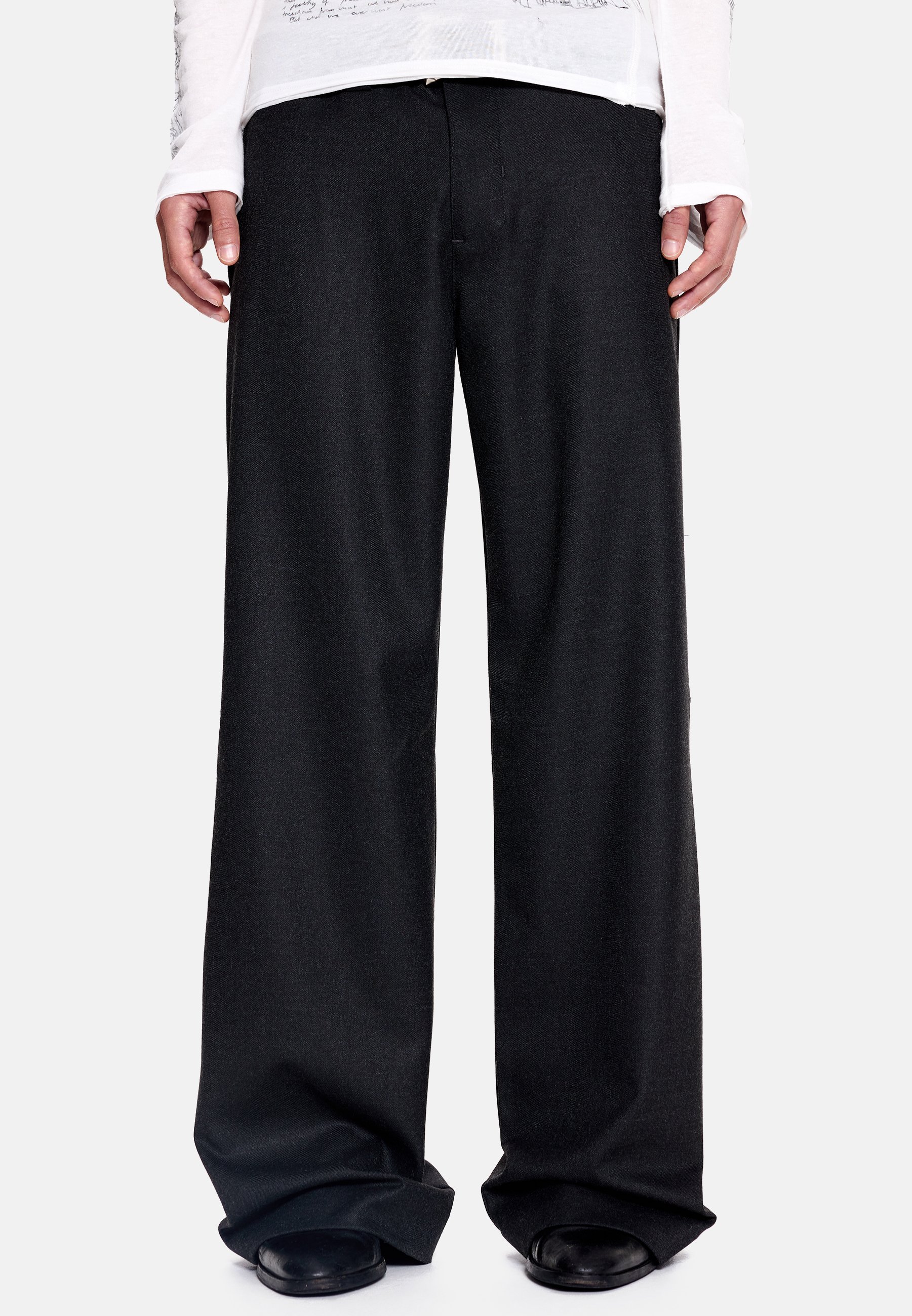 Jaded London CROSS SCRIPT EMBROIDERED - Baggy Jeans - black/black