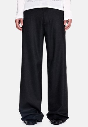 Jaded London STACKED STRAIGHT - Pantaloni - charcoal