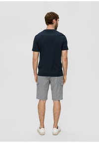s.Oliver MIT FRONT - T-shirt print - navy