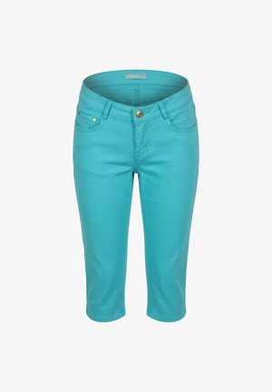 Outfitters Nation, BERMUDA VAQUERA LARGA DE ALGODÓN CON CINCO BOLSILLOS - Shorts - turquesa
