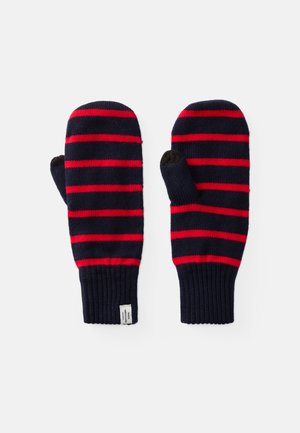 WORK MILO MITTEN - Rukavice s jednim prstom - parisian night/high risk red