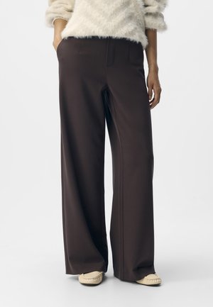 OBJLISA WIDE  - Stoffhose - seal brown