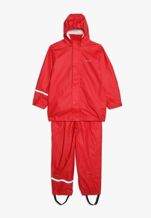 CEMAGIC SET - Vihmapüksid - red