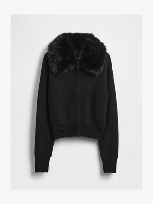 GAP CASHSOFT ZIP UP - Cardigan - black