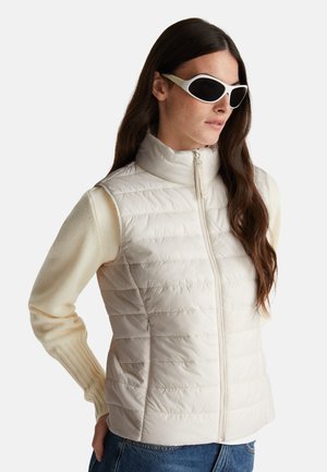 United Colors of Benetton SLEEVELESS SLIM FIT WITH PADDING - Bodywarmer - white