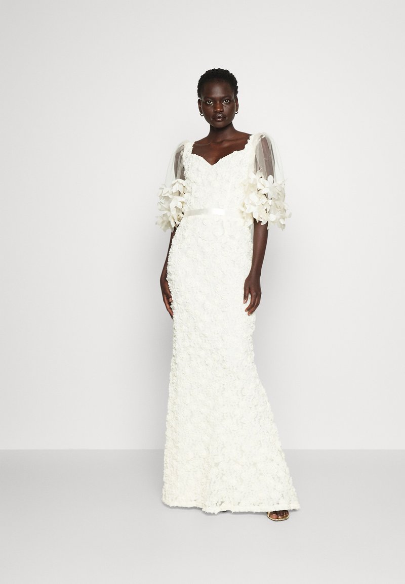 Ida Sjöstedt DRESS WITH BELT Vestido de fiesta cream white/blanco