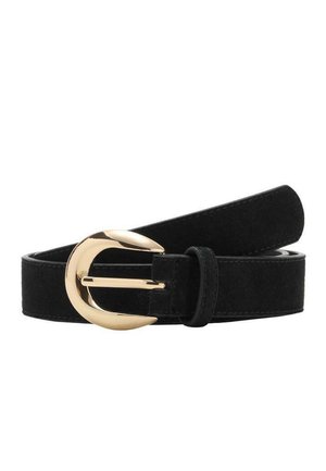 WITH OVAL BUCKLE - Ceinture - noir