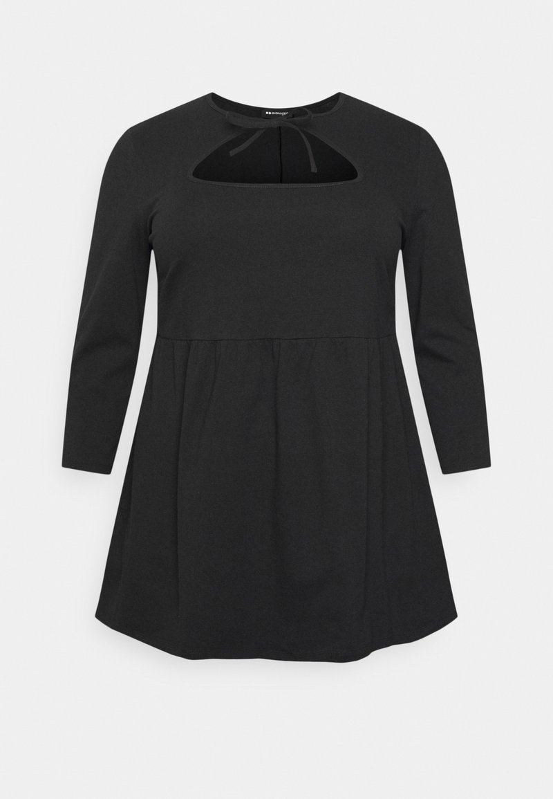 Even&Odd Curvy Camisola de manga comprida - black