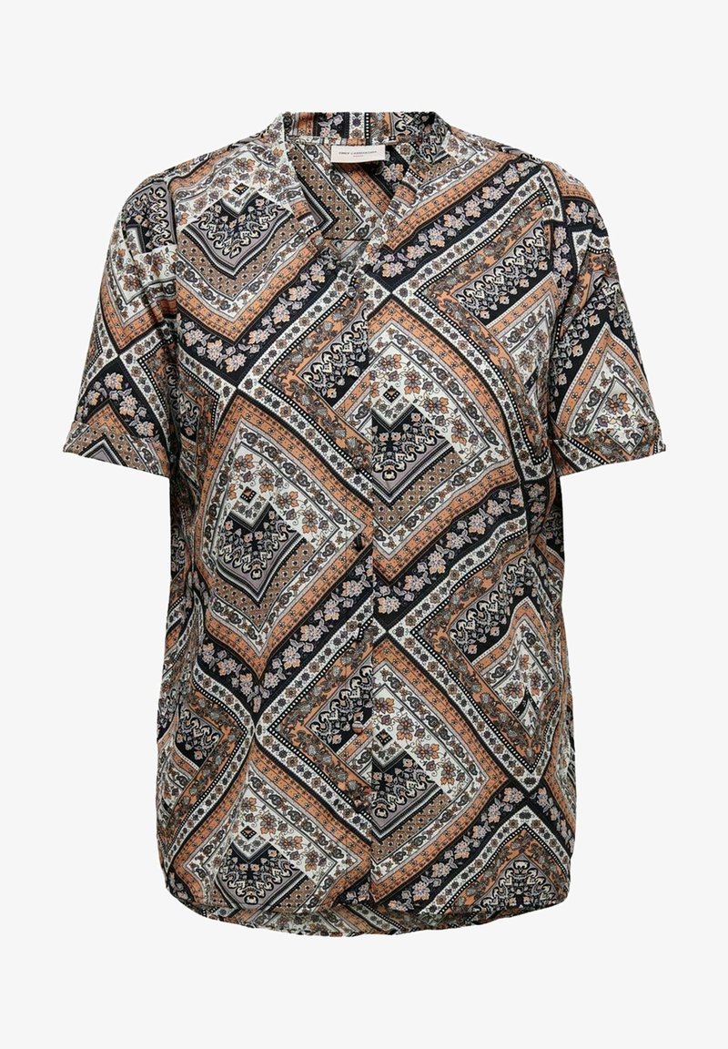 ONLY Carmakoma Blus - mottled black