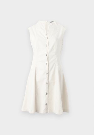 ONLY, ONLFILUCA SHORT DRESS - Τζιν φόρεμα - ecru