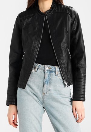 Keinonahkatakki - black