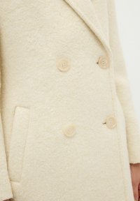 adL GLITTERED DOUBLE BREASTED LONG - Mantel - beige