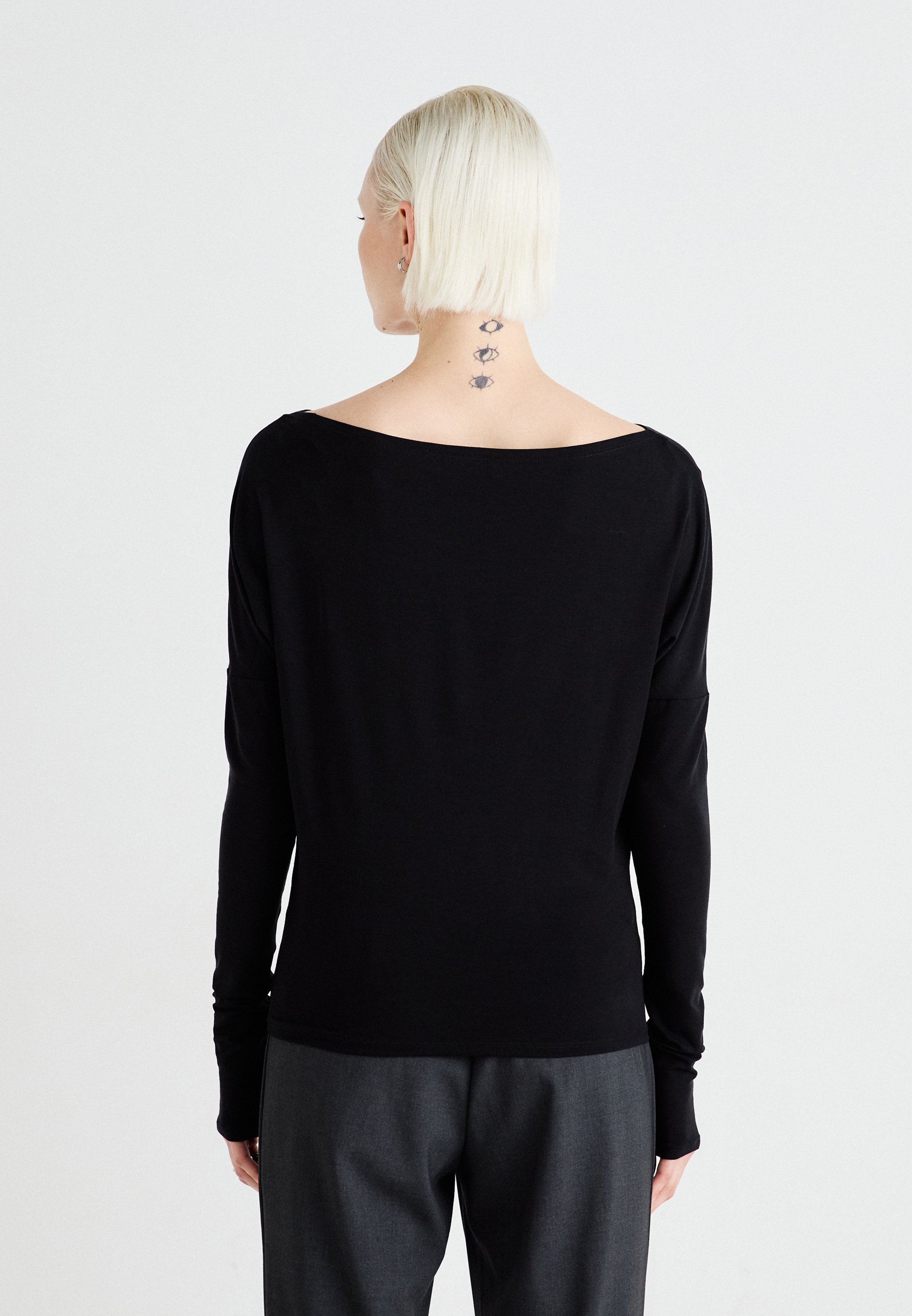 売れ筋商品|||ウィークデイ Tシャツ レディース トップス JOHANNA DRAPY  - Long sleeved top - mole dark 23d6f47b00e0485ba2de5aed761ae3