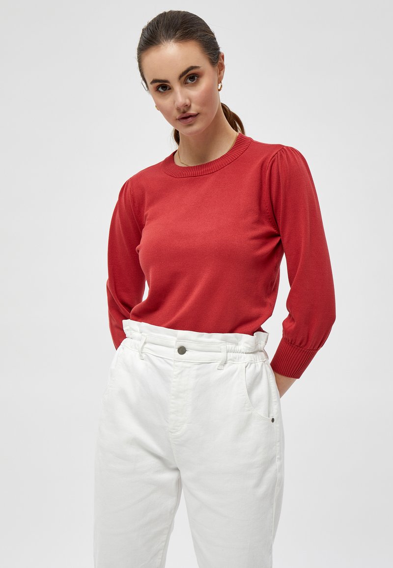 Minus - MIMERSIN KNIT TEE - Svetr - berry red, Zvětšit