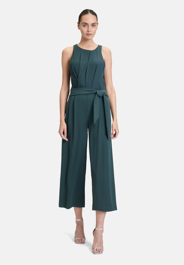 MIT BINDEGÜRTEL - Jumpsuit - dusty slate