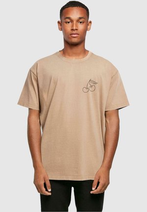 Merchcode CHERRY  - T-shirt print - unionbeige