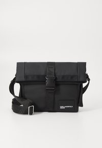 ROLL TOP CROSSBODY - Skuldertasker - black