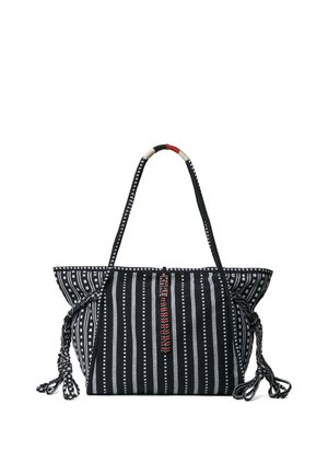 x AMBER VALLETTA - Shopping bag - white black