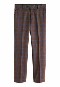 Next TAILORED FIT CHECK - Chinot - rust brown