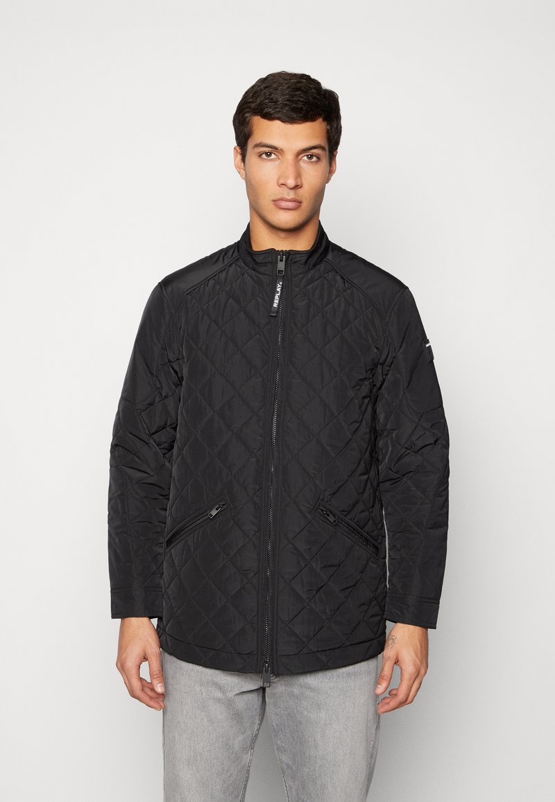 Replay SABER LONG JACKET Short coat black Zalando.ie