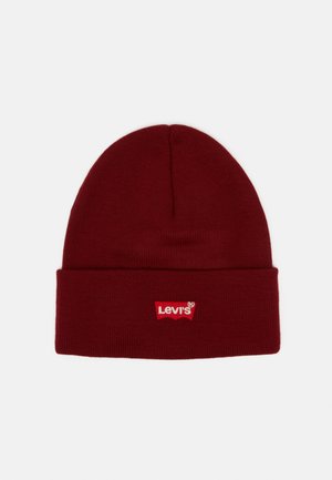 Levi's® RED BATWING EMBROIDERED SLOUCHY BEANIE - Muts - dark bordeaux