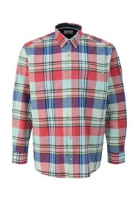 s.Oliver KARIERTES IM SLIM FIT - Hemd - hellorange