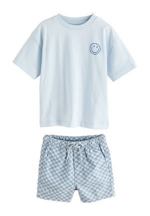 Next, REGULAR FIT - SHORT SLEEVE SET - Shorts - blue checkerboard