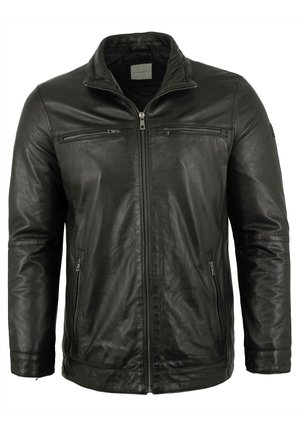 Leather jacket - schwarz