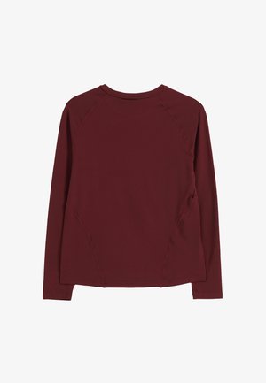 aim’n®, SOFT BASIC LONG SLEEVE - Camiseta de manga larga - merlot