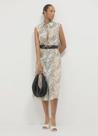 Calliope SMANICATO FANTASIA PAISLEY - Abito a camicia - var bianco panna