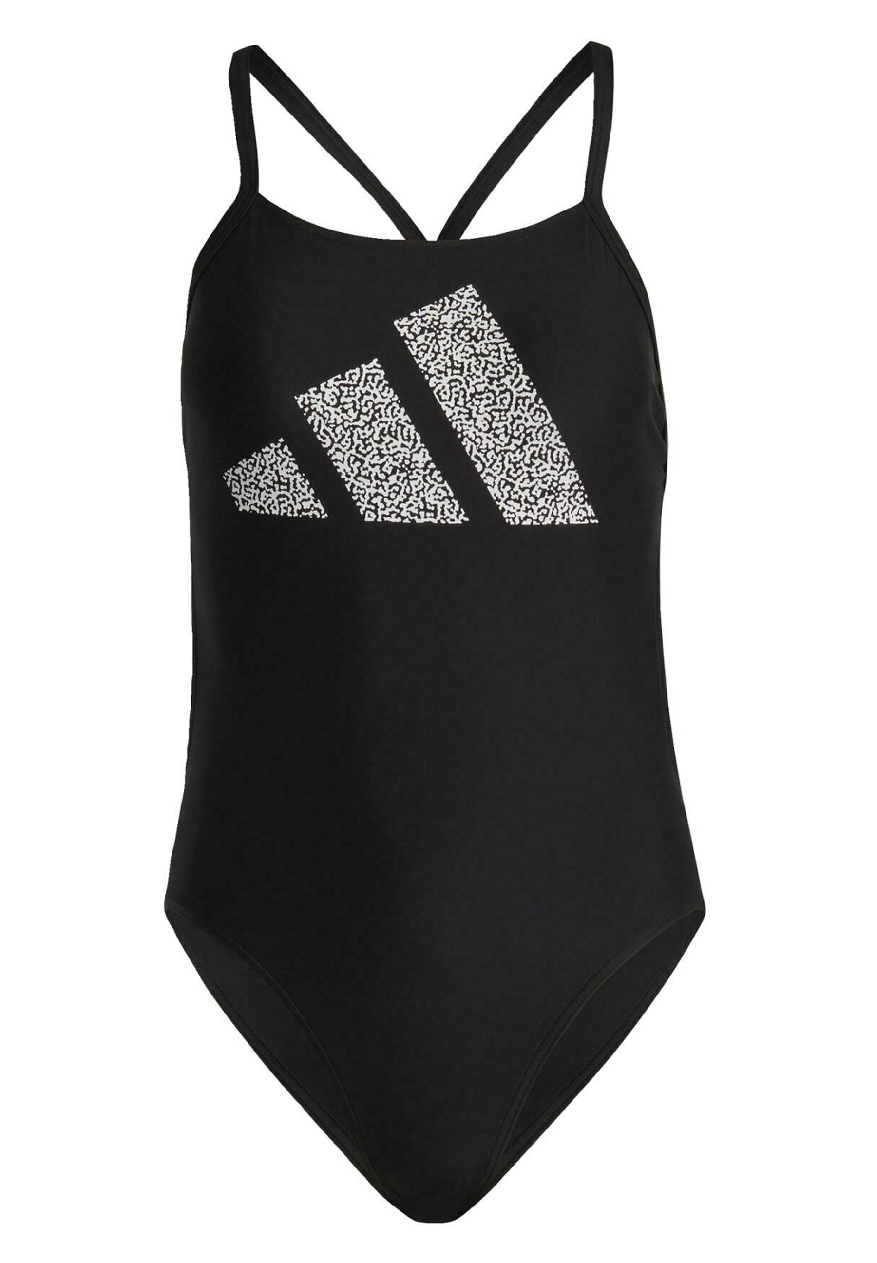 adidas placed print swimsuit