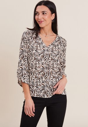 MIT 3/4-ÄRMELN - Blouse - noir