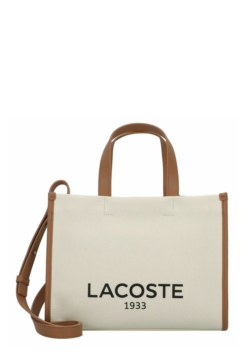 Lacoste HERITAGE 27 CM - Rankinė - natural tan
