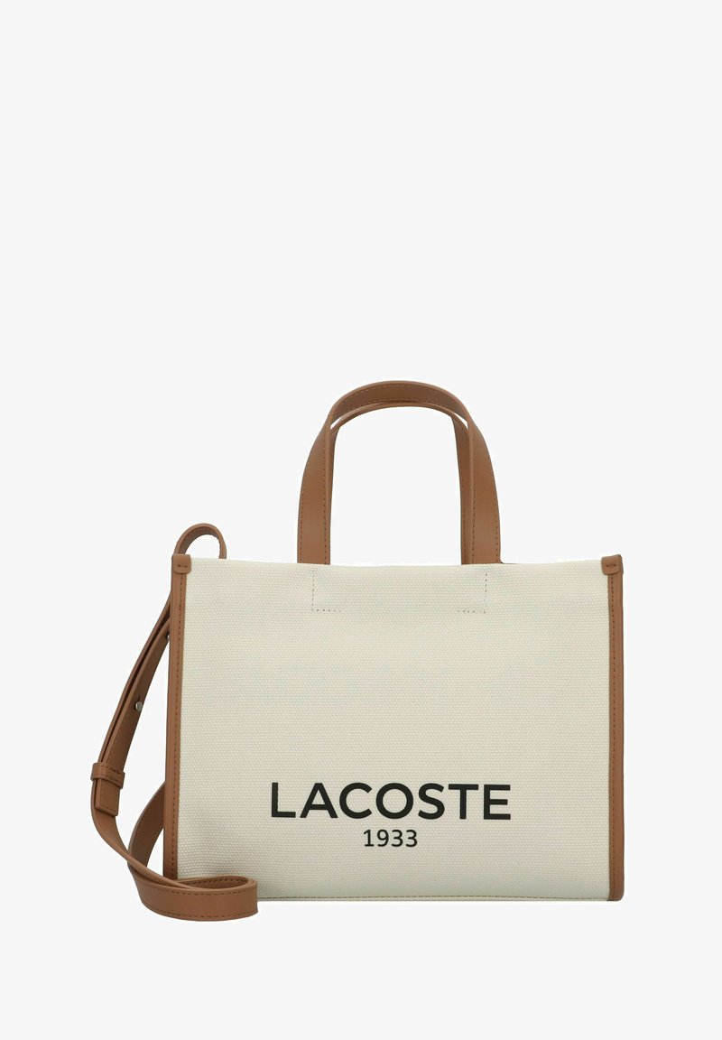 Lacoste CROSSOVER BAG - Håndveske - natural tan