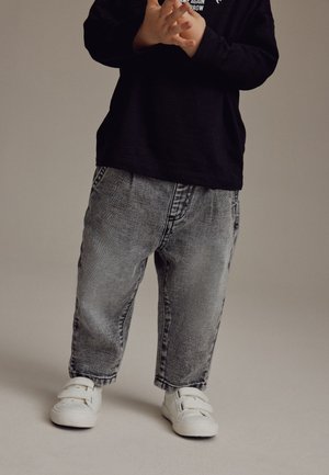Next, PLEAT FRONT  REGULAR FIT - Jeans Tapered Fit - grey denim
