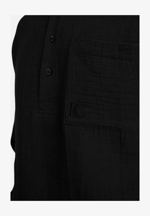 ESTEEM, MUSLIN HENLEY OVERSIZED - Shirt - black
