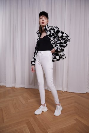 Jeansy Skinny Fit - white