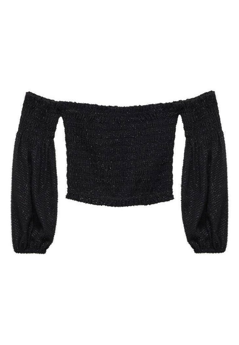 Mango Blouse zwart Mango Blouse zwart