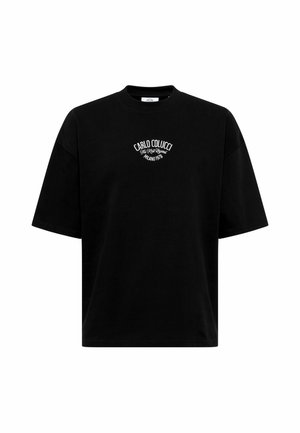 Carlo Colucci, T-Shirt print - grau schwarz