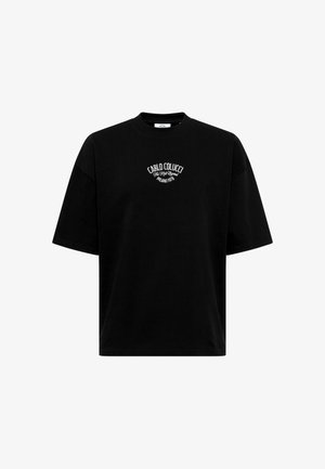 Carlo Colucci, T-Shirt print - grau schwarz