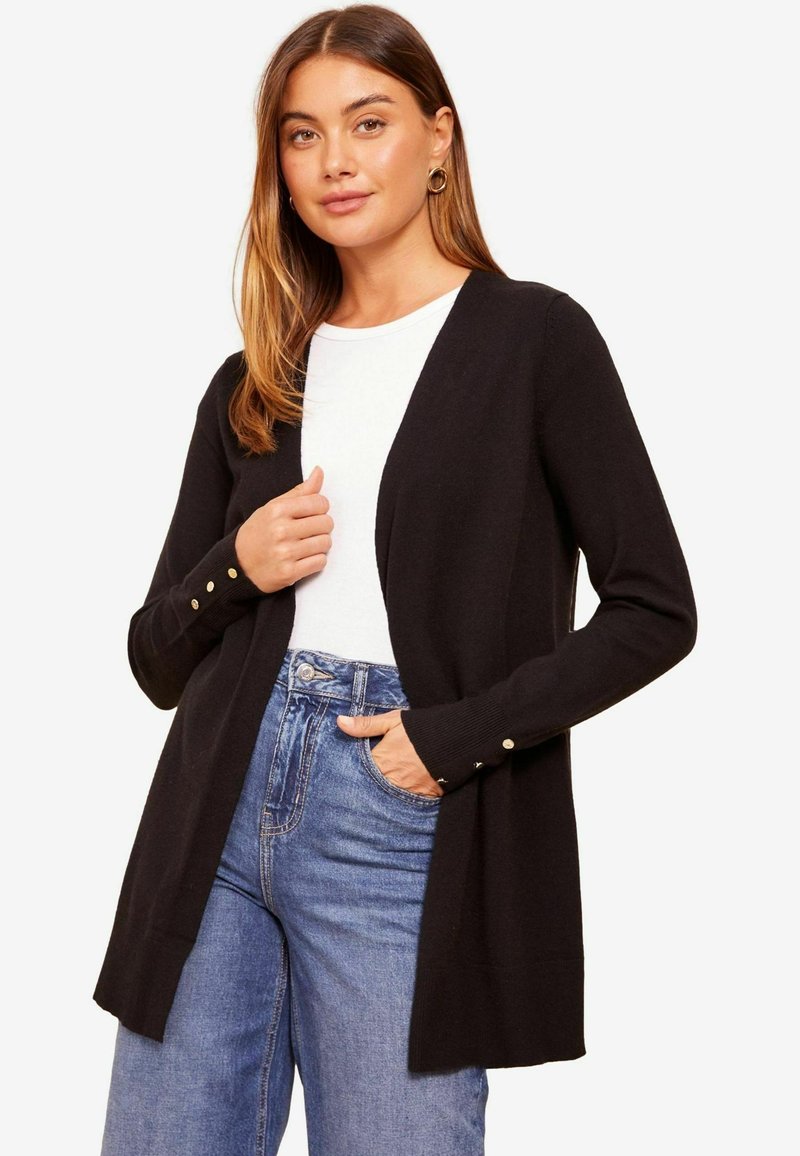 Friends Like These REGULAR FIT - EDGE TO EDGE - Cardigan - black