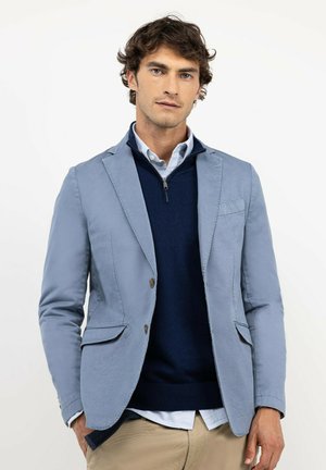 El Ganso, AMERICANA TWILL TINTE EN PRENDA MEDIO - Americana - azul