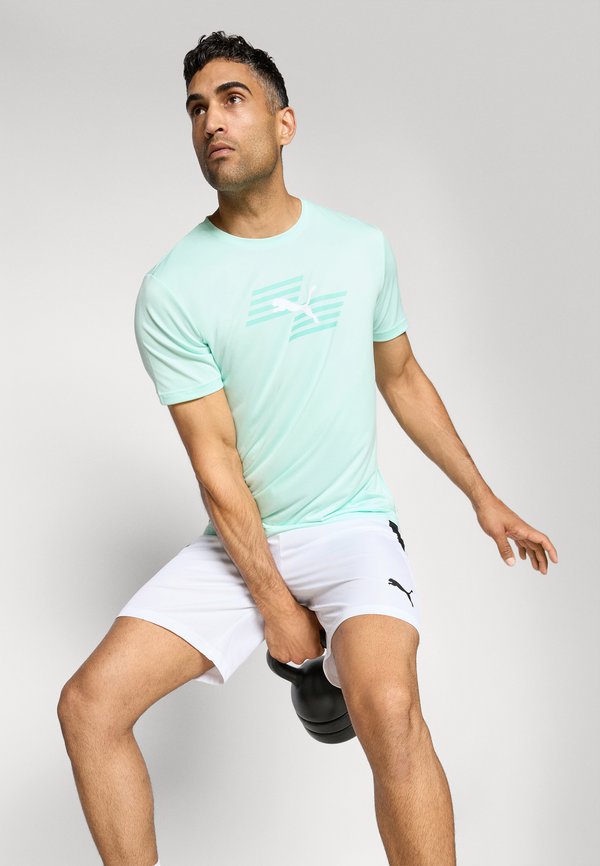 HYROX GRAPHIC TEE - Sports T-shirt - mint melt2