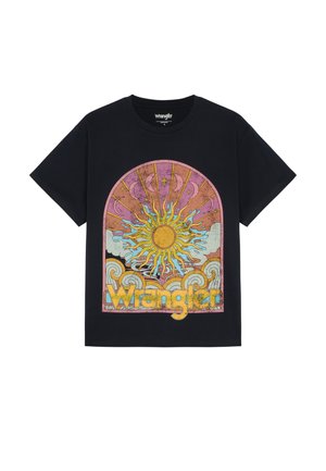 Wrangler, GIRLFRIEND TEE - T-shirt imprimé - dark sapphire