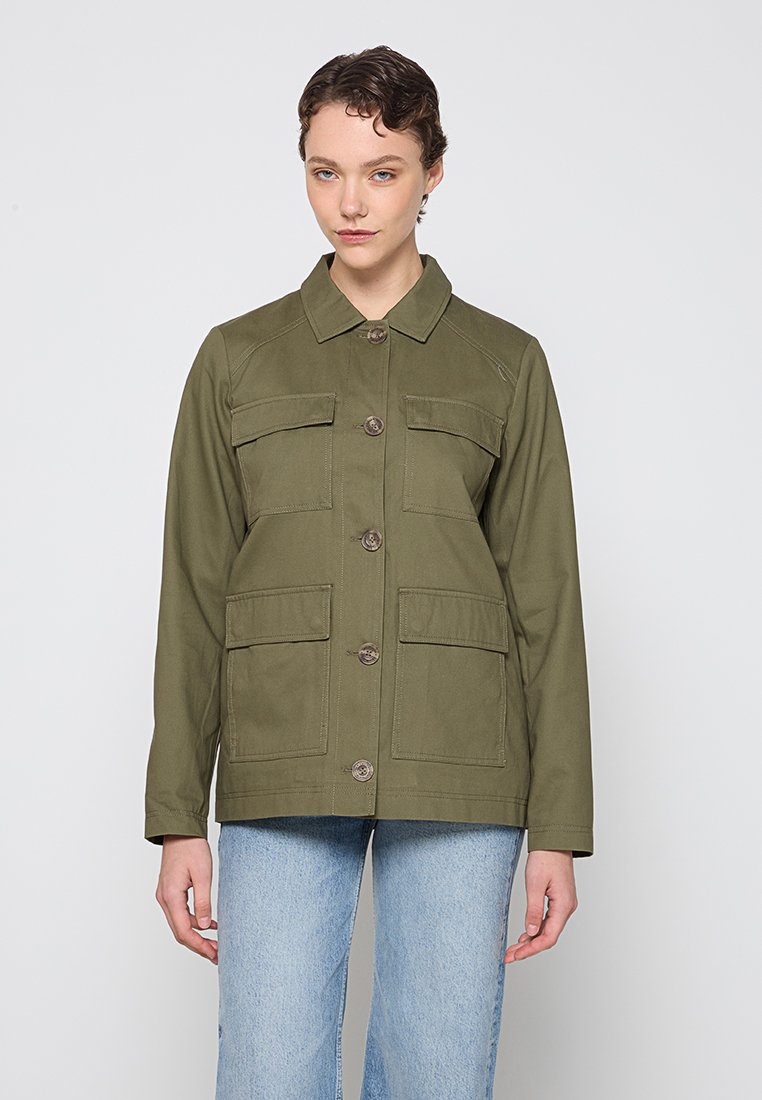 dreimaster Lichte jas olijfgroen