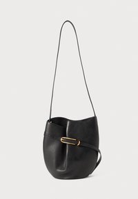 BELTED BUCKET BAG - Ülerinna-kott - black