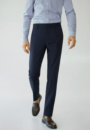 PAULO - Pantalon de costume - dunkles marineblau