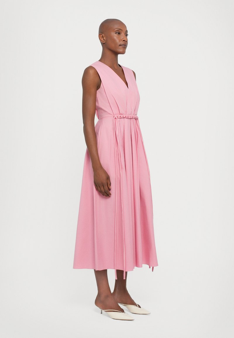 elowen ruffle maxi dress in pink Elowen Ruffle Maxi Dress in Pink as seen on @mayceepardoe