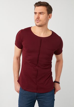 Buratti SLIM FIT - T-shirt basic - bordeaux